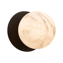 Lassie Marble Opal Glass Warm White LED Outdoor Wall Light
